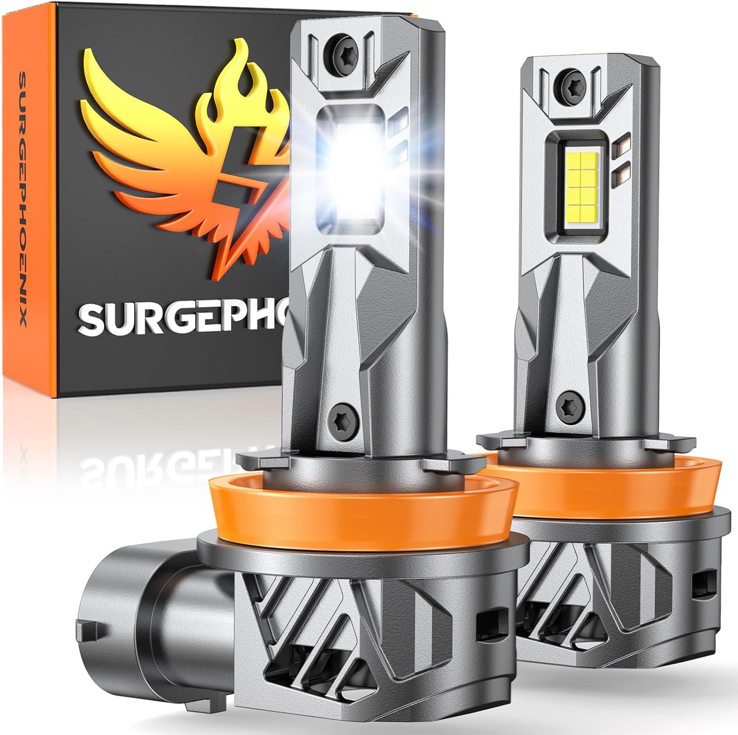 H11/H9/H8 Light Bulb Pack of 2 - 60000LM Super Brightness
