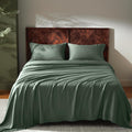 GOKOTTA Queen Size Bed Sheets 4 Piece Set - Cooling Bamboo Rayon