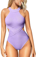 One Piece Tummy Control Swimsuit - Flattering High Waist Wrap