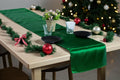 MDS Christmas Satin Table Runners 25 Pack - 12 x 108 in Green