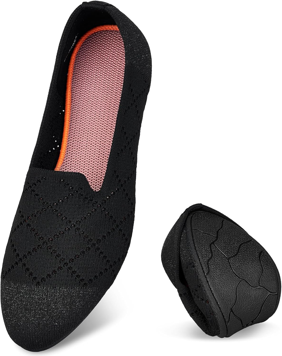 Puxowe Flats for Women: Comfortable Round Toe Ballet Shoes