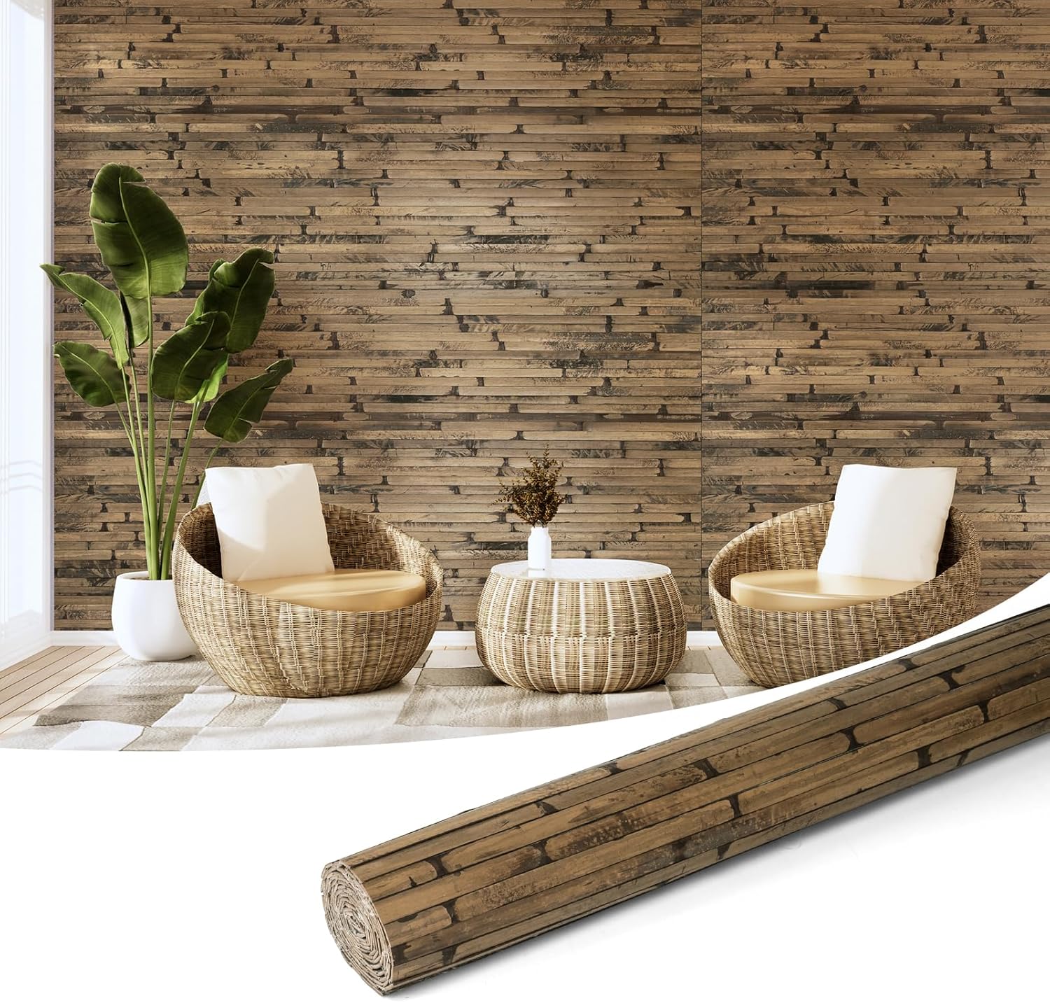 Art3d Natural Bamboo Wall Panel for Elegant Interior Decor
