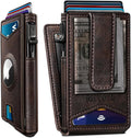 Airtag Wallet for Men with Money Clip - Slim 9-Card RFID Wallet