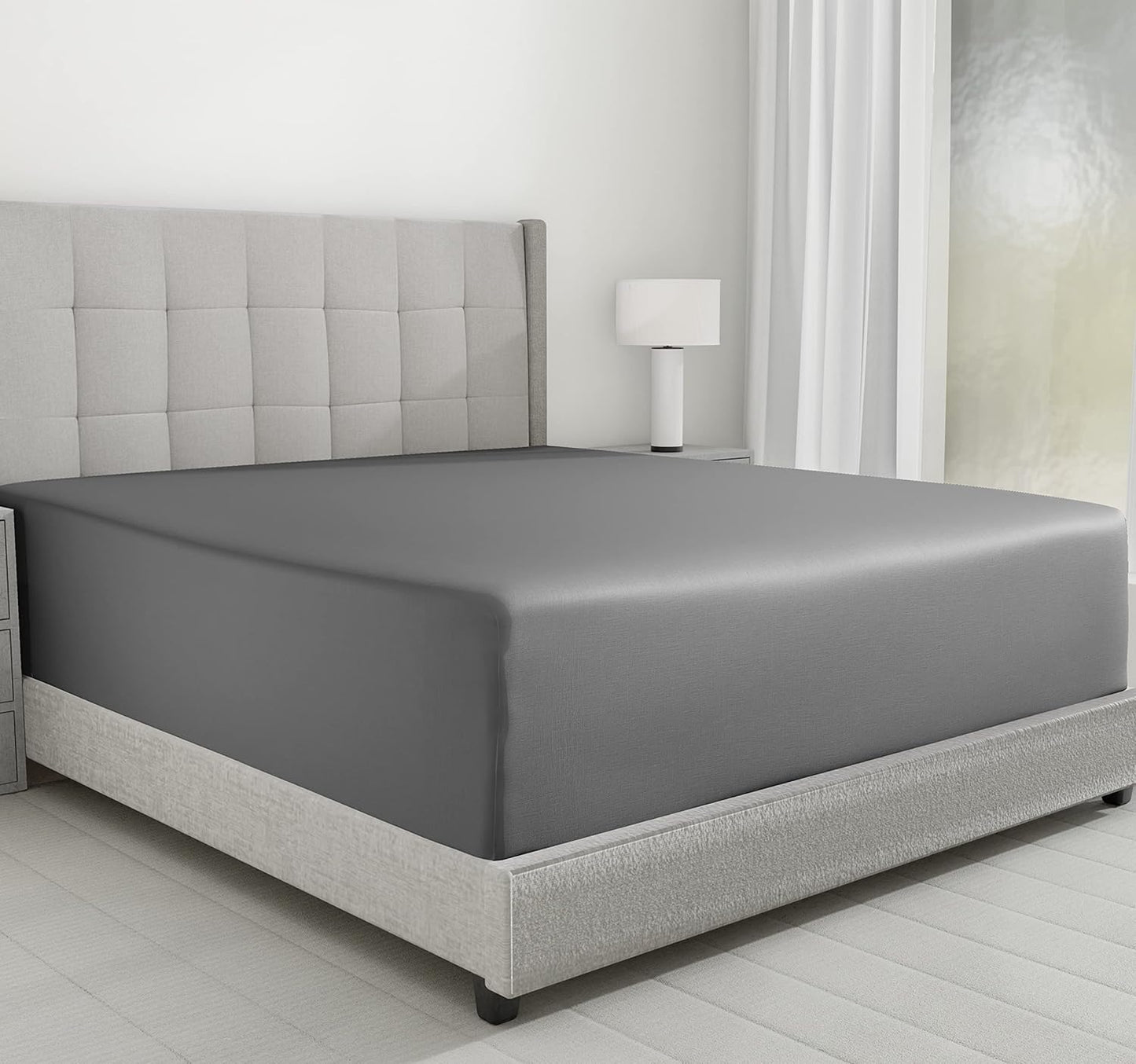 Luxuriously Soft Twin Fitted Sheet - 600 Thread Count Cotton