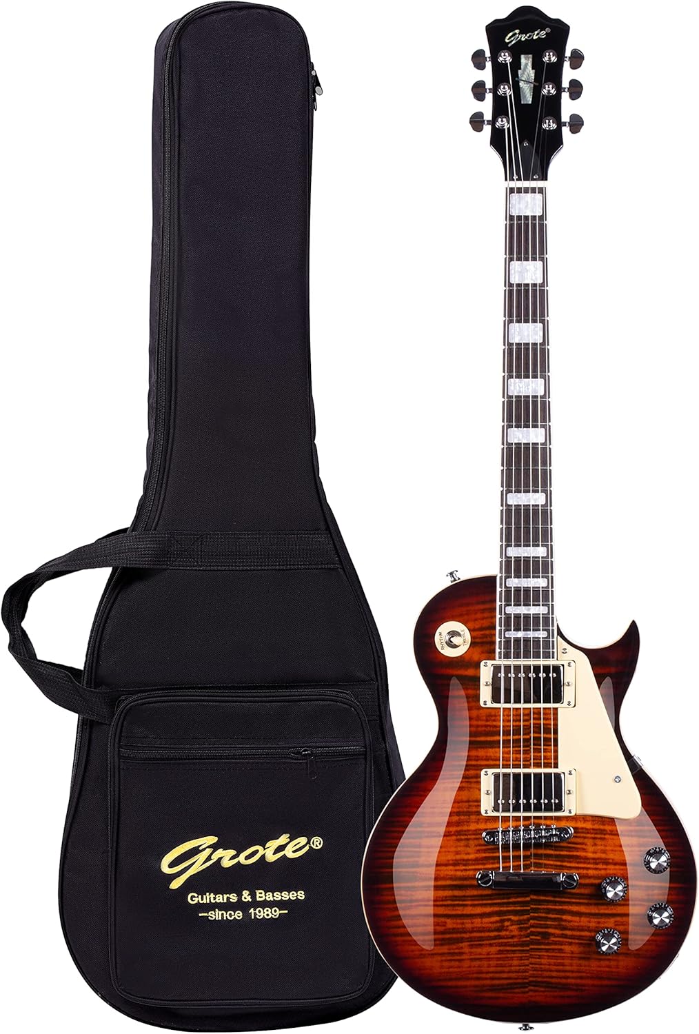 Grote Electric Guitar LPYS-006 with Maple Neck and Gigbag
