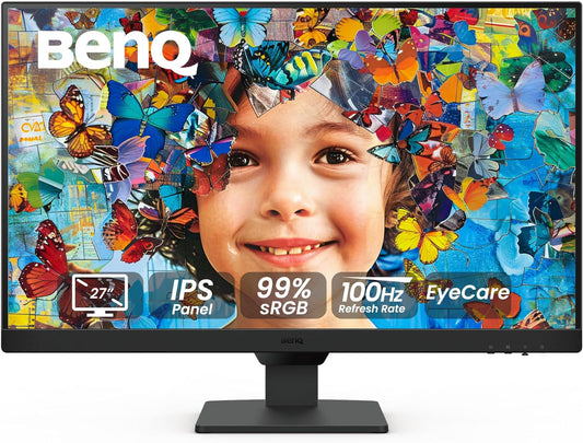 BenQ 27 FHD Monitor | Eye-Care IPS | VESA | Low Blue Light