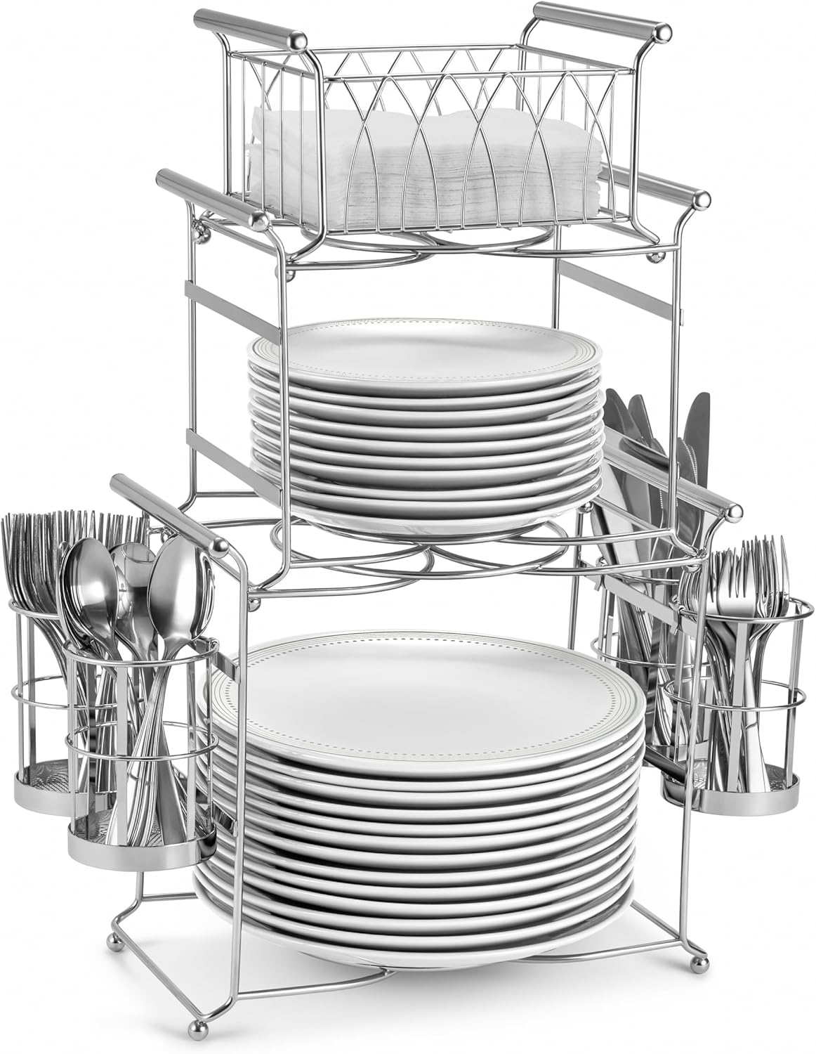 Sorbus Buffet Caddy 7-Piece Set for Stylish Entertaining