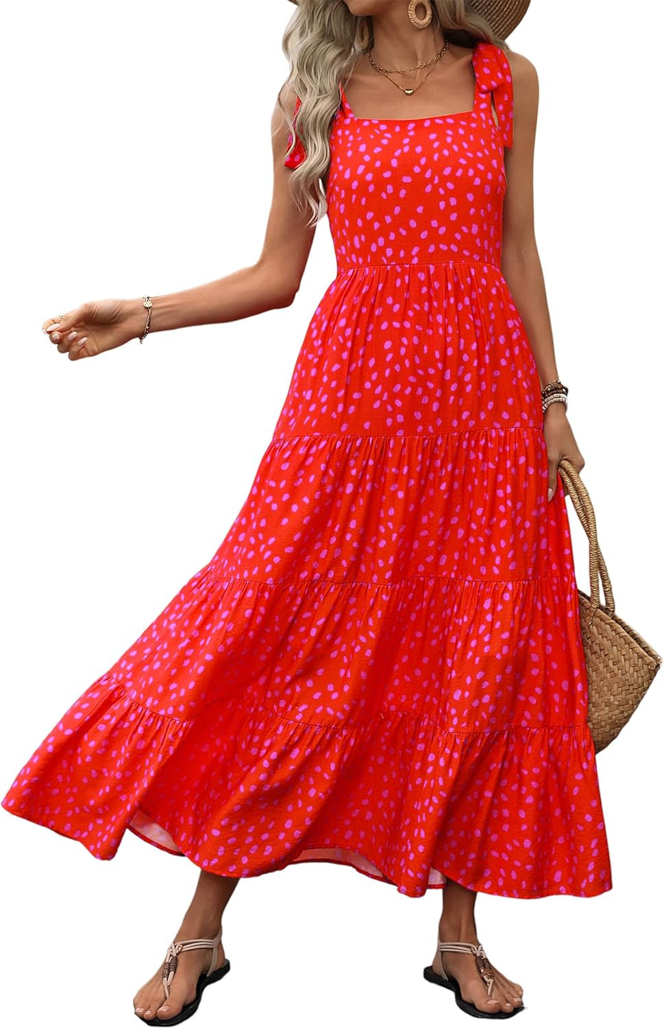 PRETTYGARDEN Summer Floral Maxi Dress for Women 2025 Style