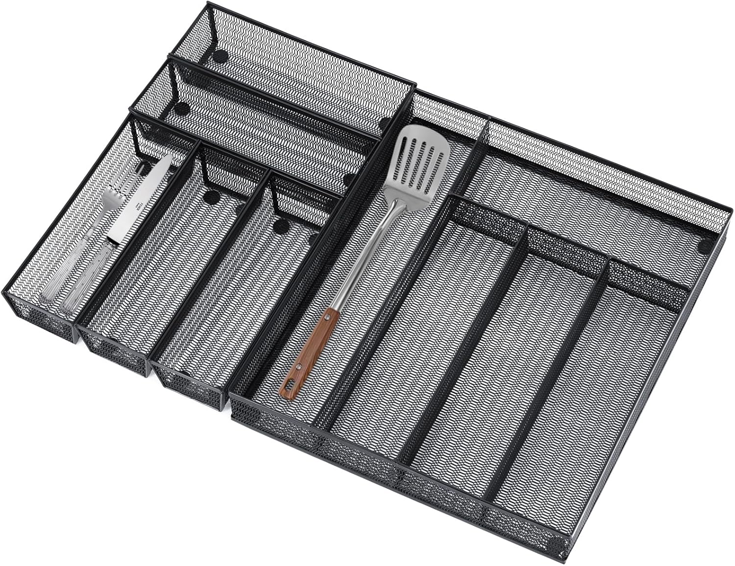 Neudeco Drawer Organizer Set 6 Pack for Kitchen and Office