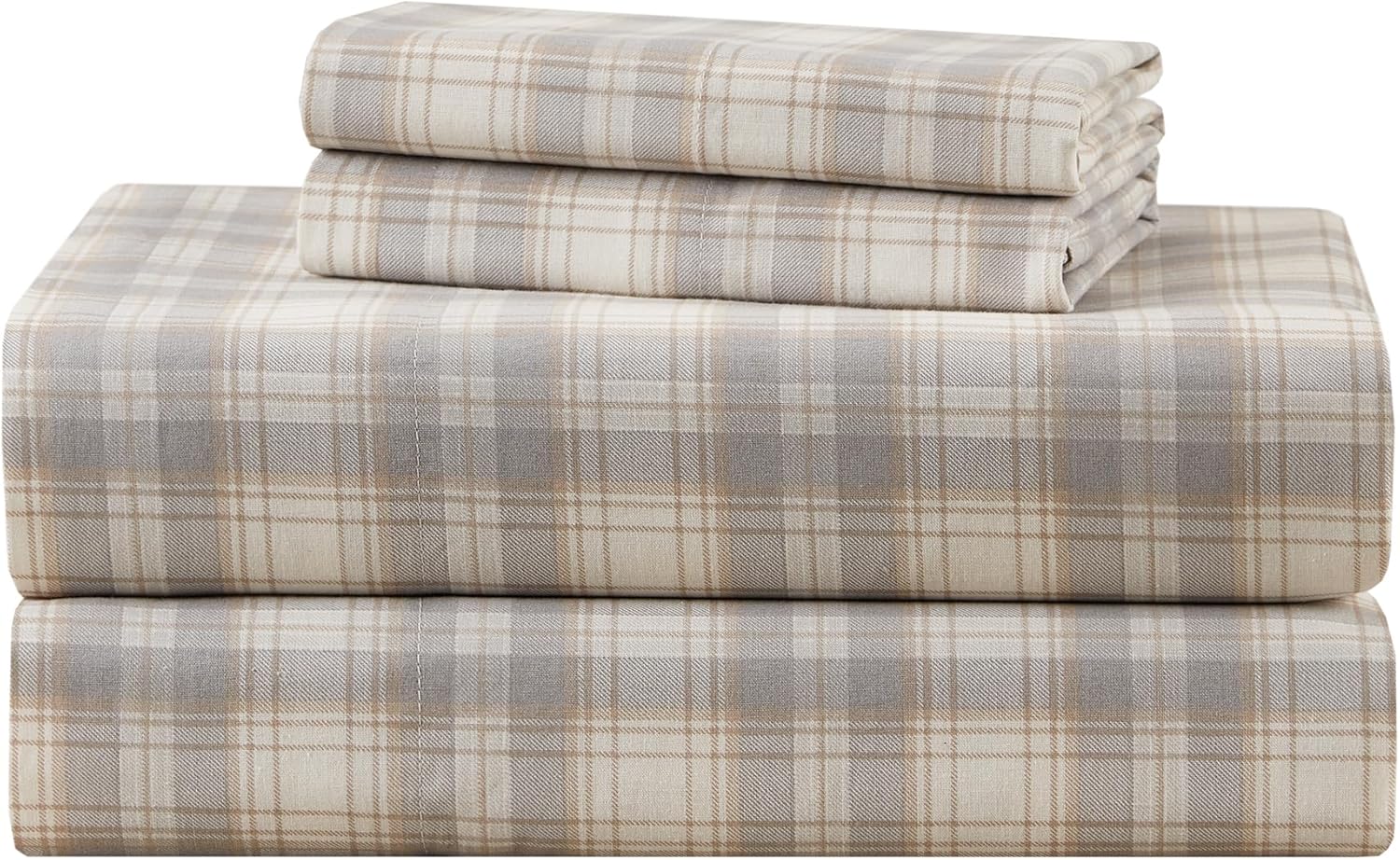Comfort Spaces King Cotton Sheets Set for All Seasons Sleep
