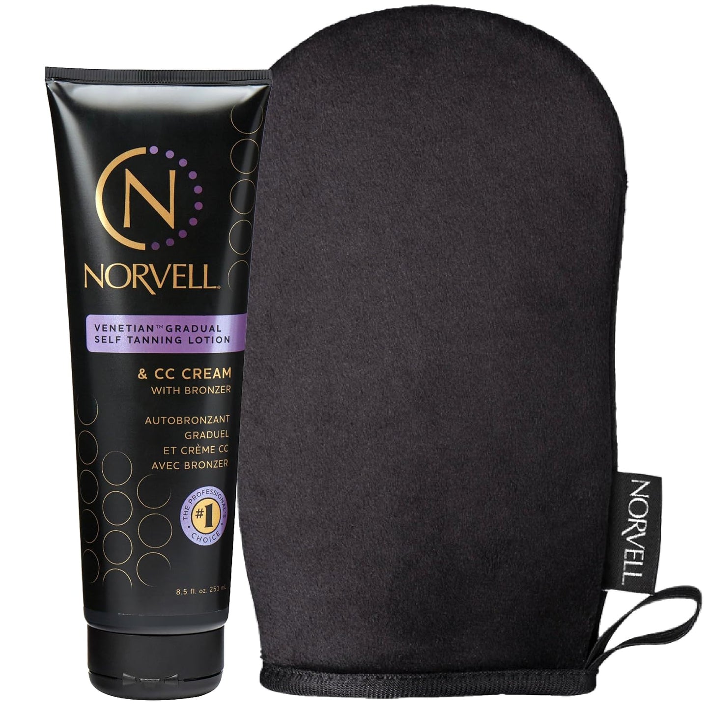 Norvell Tanning Bundle: Self Tan Extender Lotion & Mitt