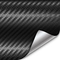 Ultra Matte 3D Dry Black Carbon Fiber Vinyl Wrap - Durable DIY Film