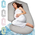 Cooling Pregnancy Pillow 57-in Maternity Pillow - Full Body Support