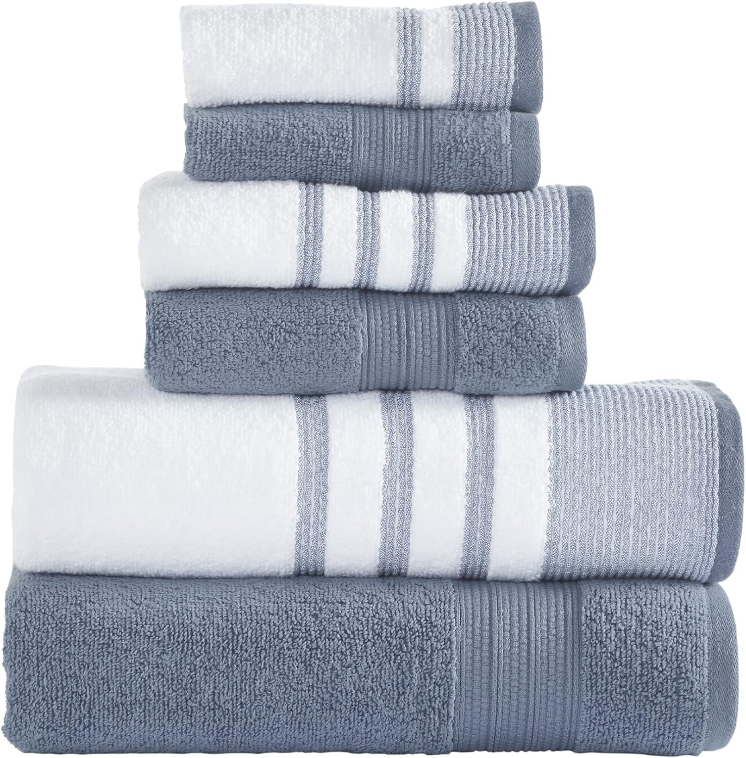 Modern Threads 6 Piece Towel Set for Luxurious Comfort