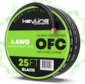 4 Gauge Wire 25ft AWG Battery Cable for Automotive Wiring