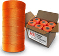 Orange Mason Line String - #18 Braided Nylon, 6,000 Ft - High Strength