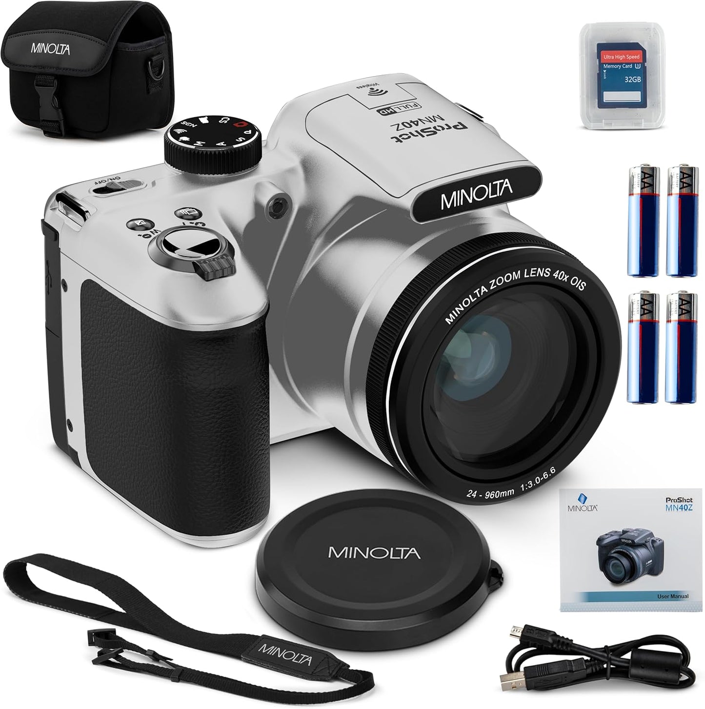 Capture Crisp 20MP Photos with Minolta Camera
