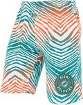 Zubaz Z88 Zebra Short Officially Licensed NFL Gear - Bold Ombre Look