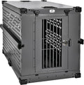Heavy Duty Fully Collapsible Powder-Coated Aluminum Dog Crate - Large