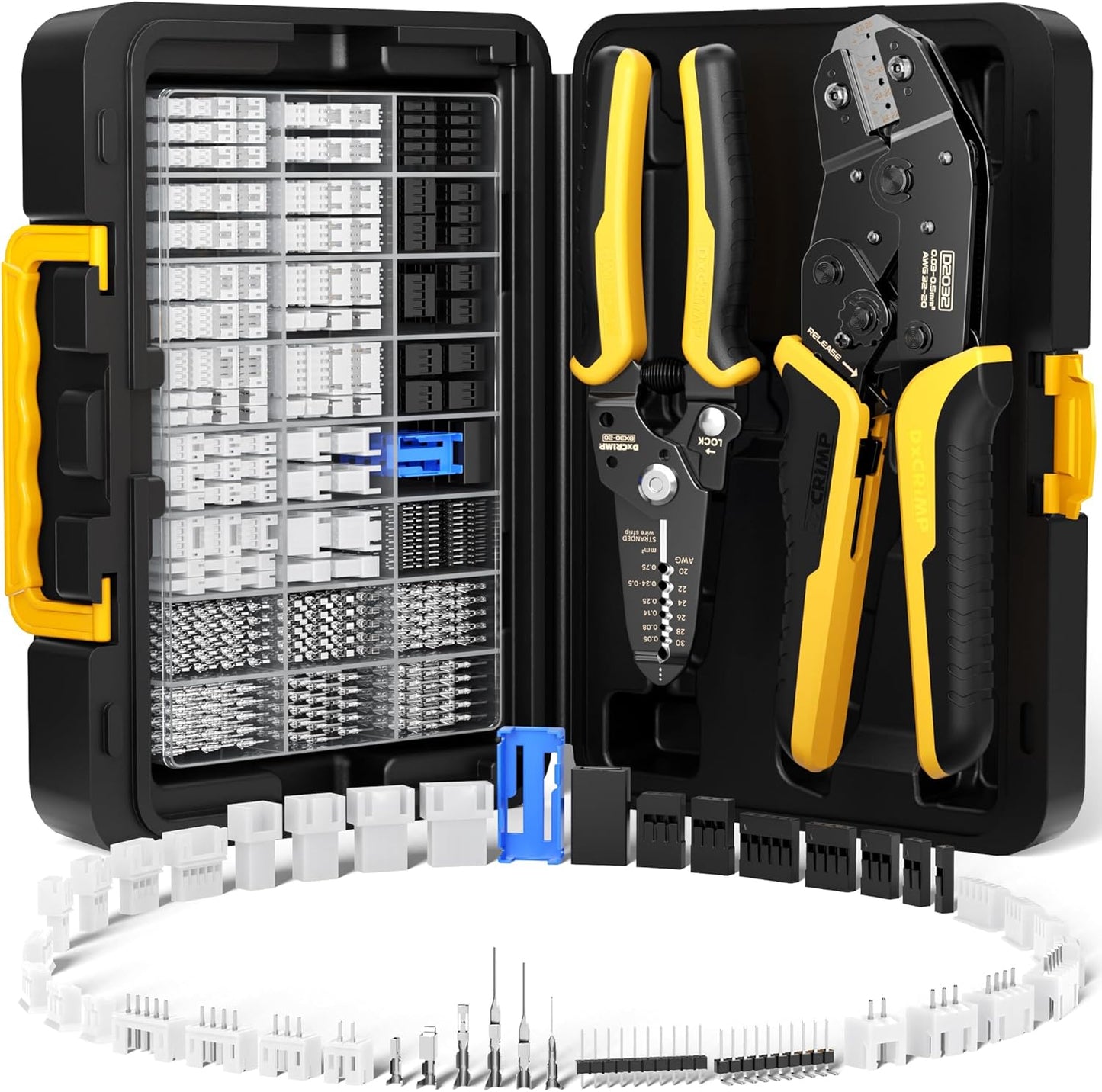 DXCRIMP Crimp Tool Connector Kit for Versatile Applications