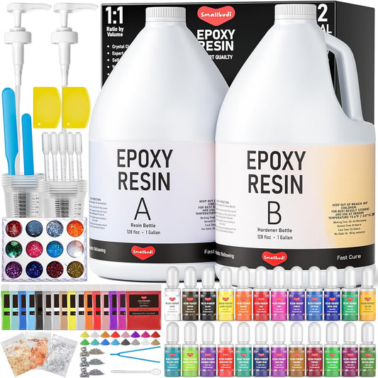 Smallbudi 2 Gallon Epoxy Resin Kit for DIY Art and Crafts