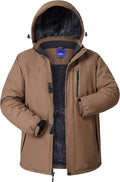 Winter Jackets for Men Waterproof Ski Snow Coat - Warm Fleece Liner