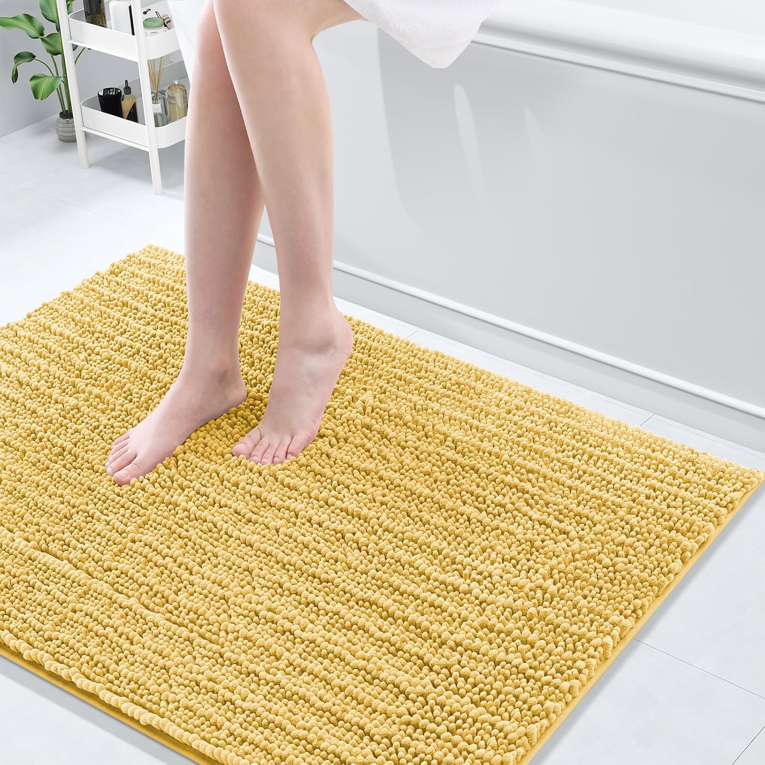 Arotive Luxury Chenille Bathroom Rug Mat for Comfort and Style