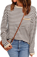 LILLUSORY Womens Striped Soft Knit Pullover Sweater - Relaxed Fit is