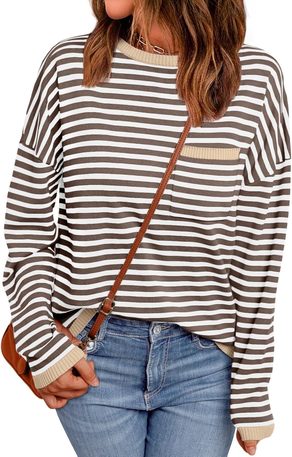 LILLUSORY Womens Striped Soft Knit Pullover Sweater Review
