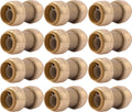 SharkBite 3/4 in Straight Coupling Pack of 12 - Quick Push-Connect