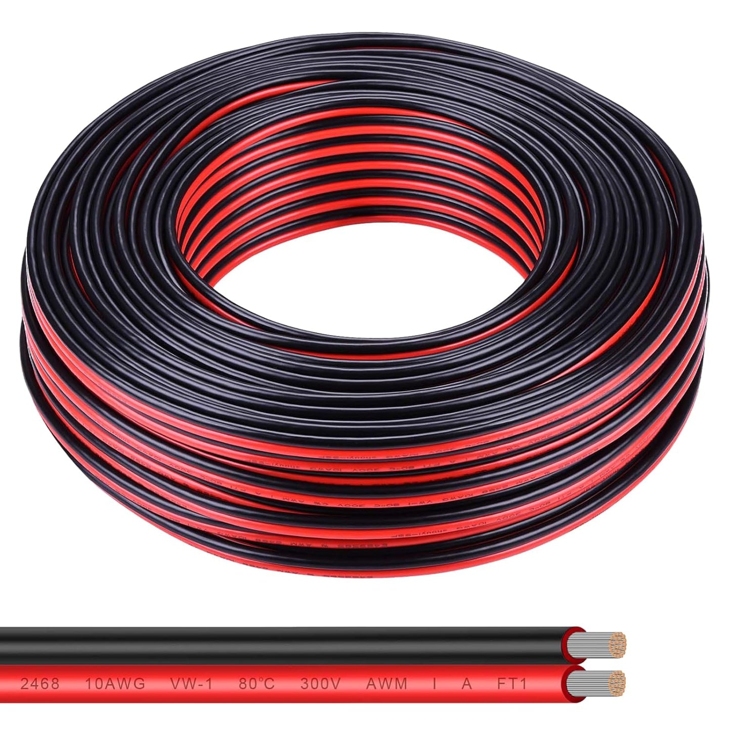 10 Gauge Wire 200FT Tinned Copper Wire for Solar and Automotive