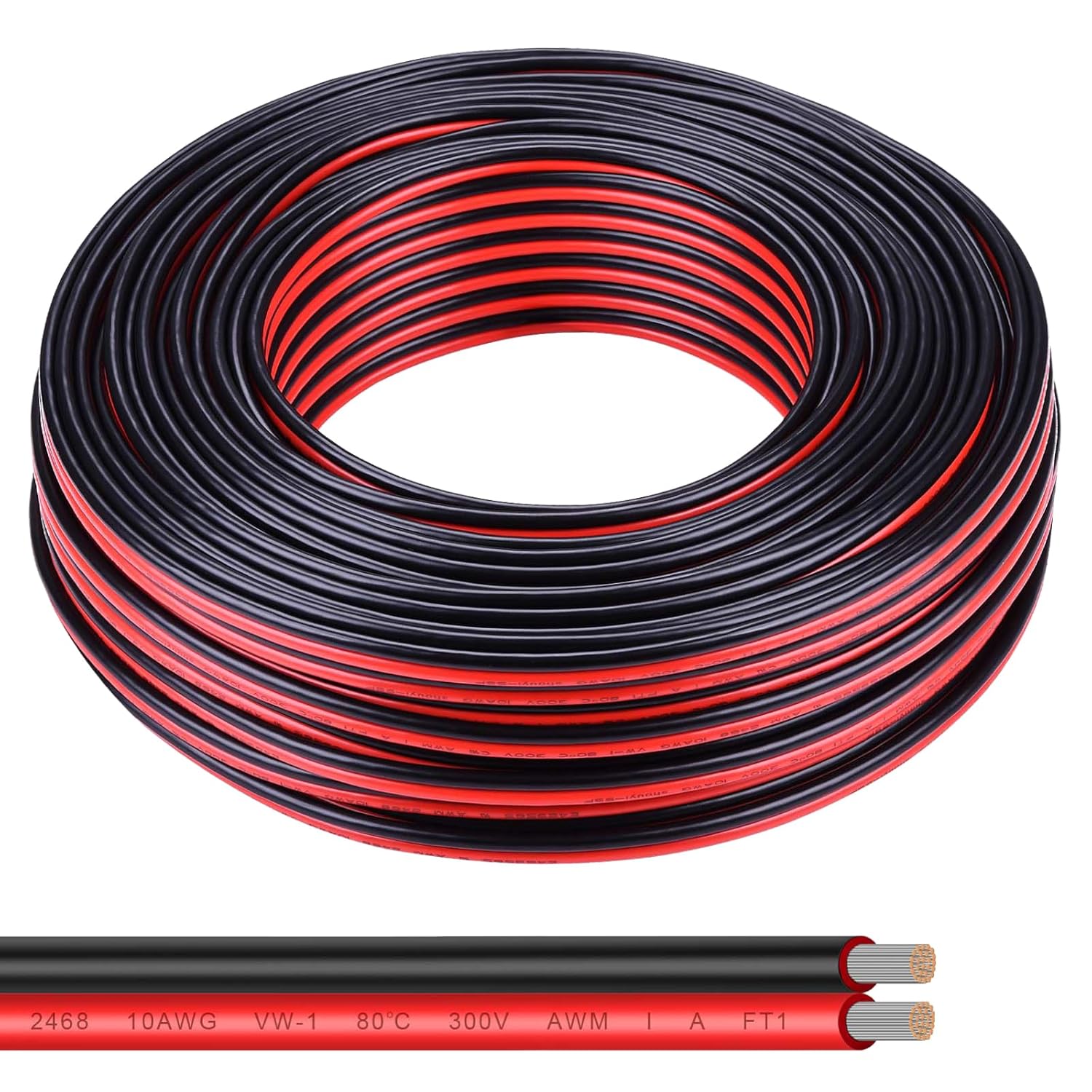 10 Gauge Wire 200FT Tinned Copper Wire for Solar and Automotive