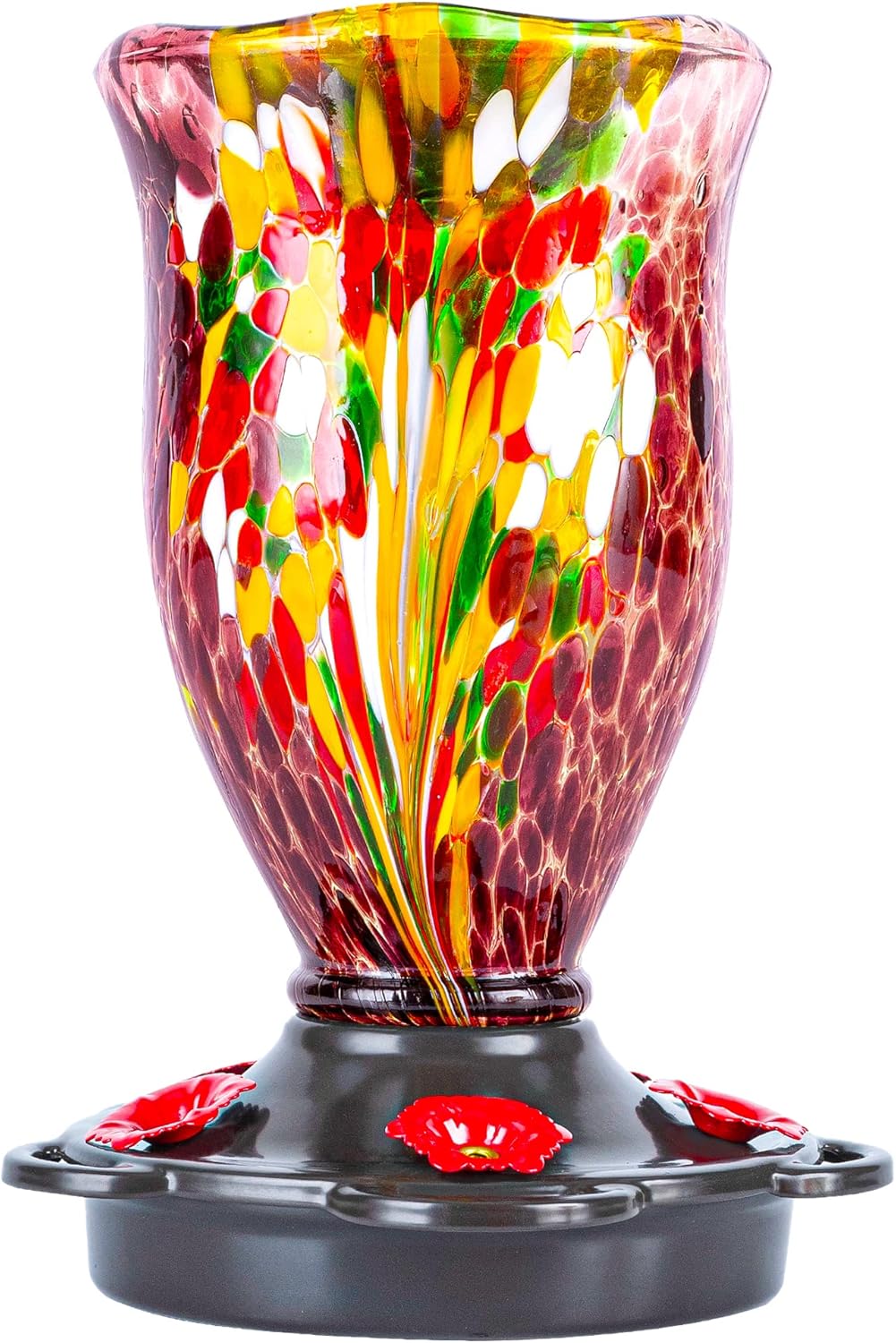 Bloom Shaped Hummingbird Feeders for Outdoors, 25 fl. oz Capacity