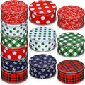 Christmas Cookie Tins 18 Pack with Lids - Bulk Holiday Gift Tins