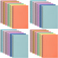 A5 Spiral Notebook 24 Pack - 12 Candy Colors, 120 Pages