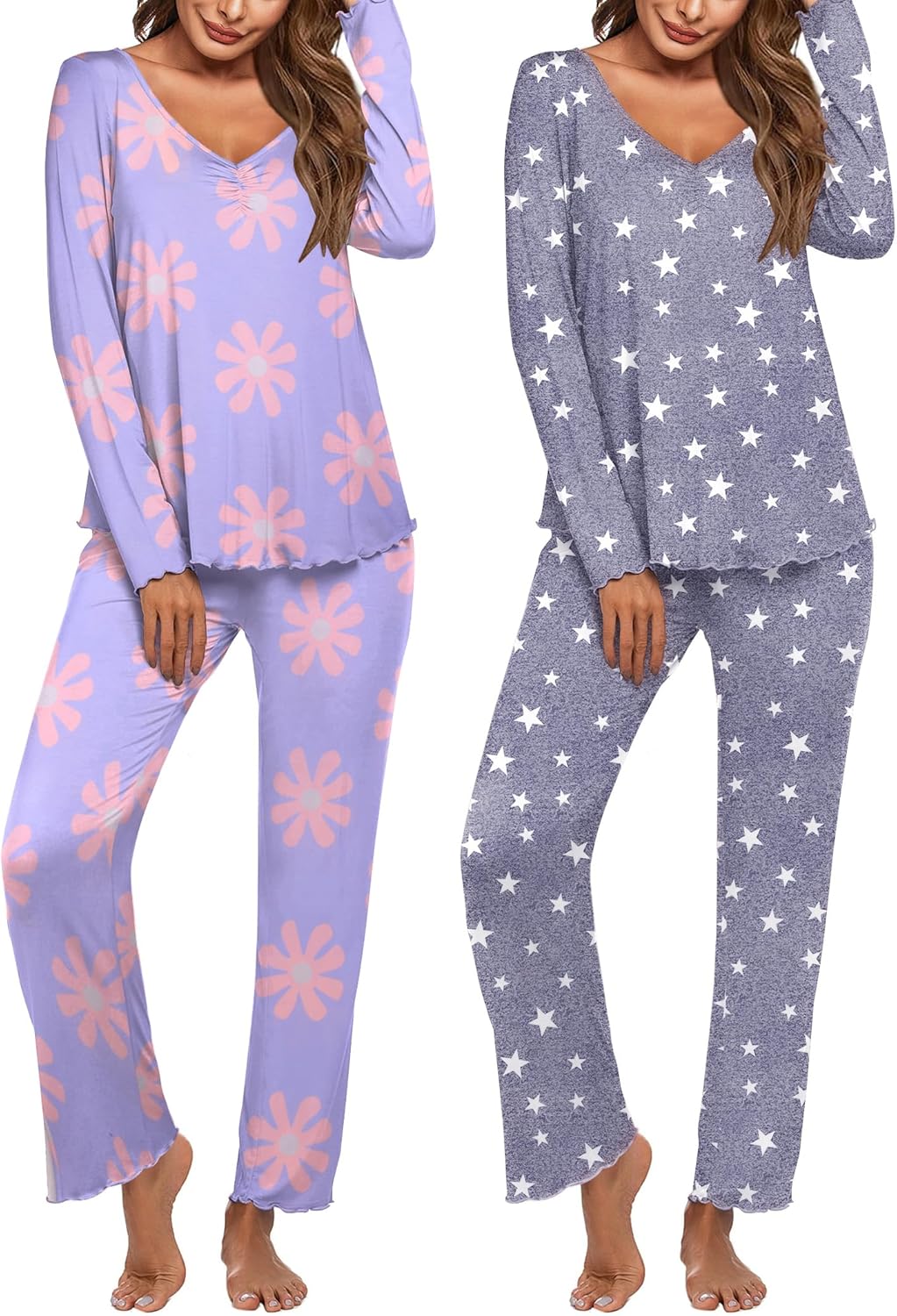 Ekouaer Womens 2 Pack Pajama Set for Ultimate Comfort and Style