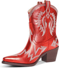 Western Boots for Women Metallic Embroidered Pointed Toe - Stylish any
