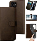 Samsung Galaxy S24 Ultra Genuine Leather Wallet Case - RFID Block