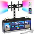 Corner TV Stand with Mount LED - Universal 32-65in TV Stand with RGB