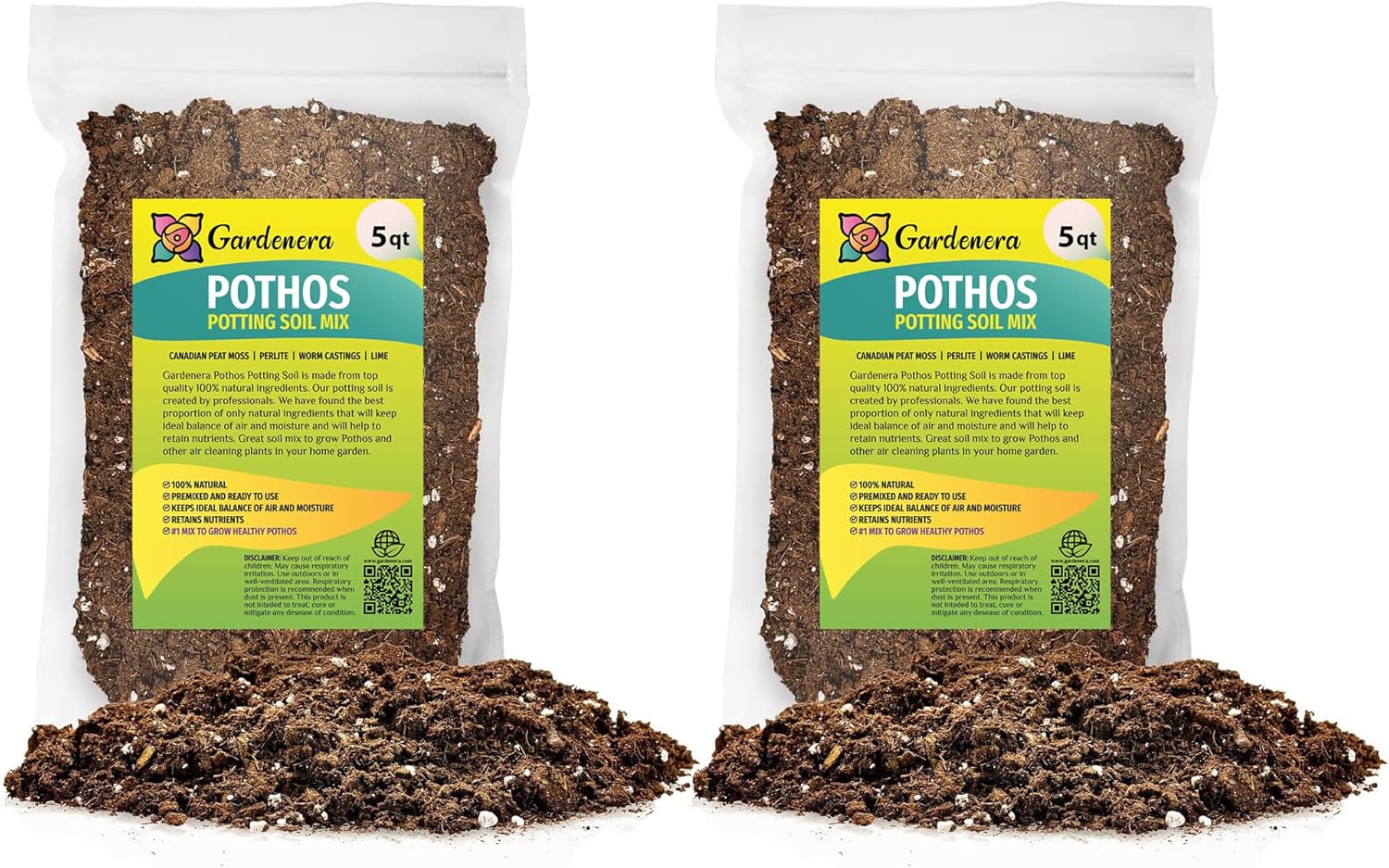 Gardenera Premium Pothos Potting Soil Mix for Indoor Plants