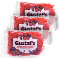 Gustaf's Strawberry Laces Pack of 3 - 6 lb Total Candy