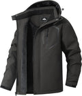 Men's Mountain Ski Jacket Winter Snow Coats Waterproof Warm Fleece it