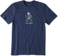 Life is Good Men's Crusher Tee, Short Sleeve Cotton Graphic
