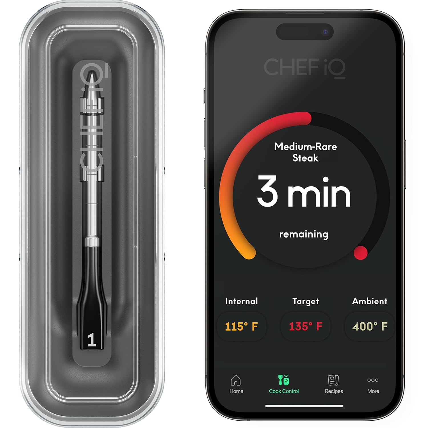 Wireless Smart Meat Thermometer by CHEF iQ - Ultimate BBQ Monitoring