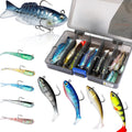 PLUSINNO Fishing Lures Pre-Rigged Soft Swimbaits - Realistic Paddle