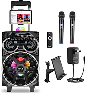 Pyle Portable Bluetooth PA Speaker - 580W Karaoke System