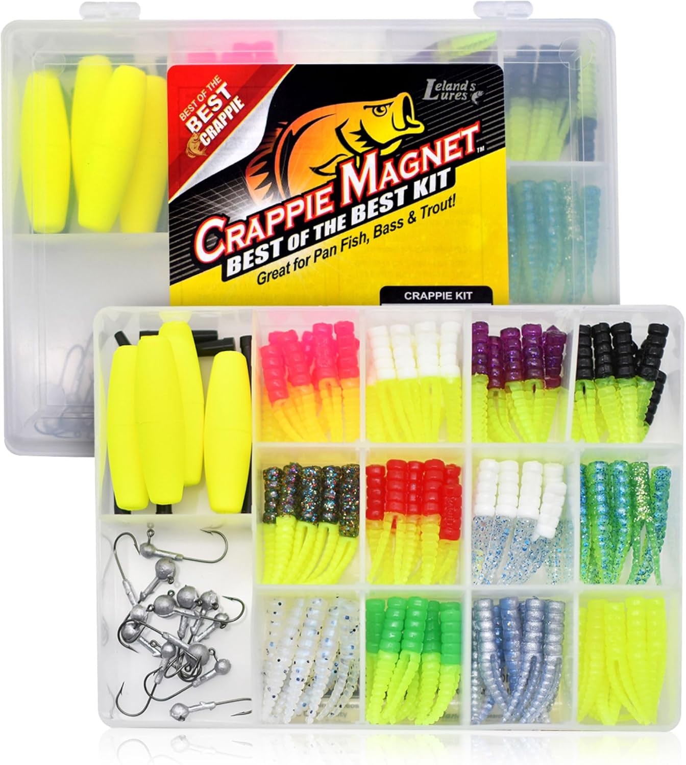 Crappie Magnet 96 Bodies 15 Jig Heads - Ultimate Kit