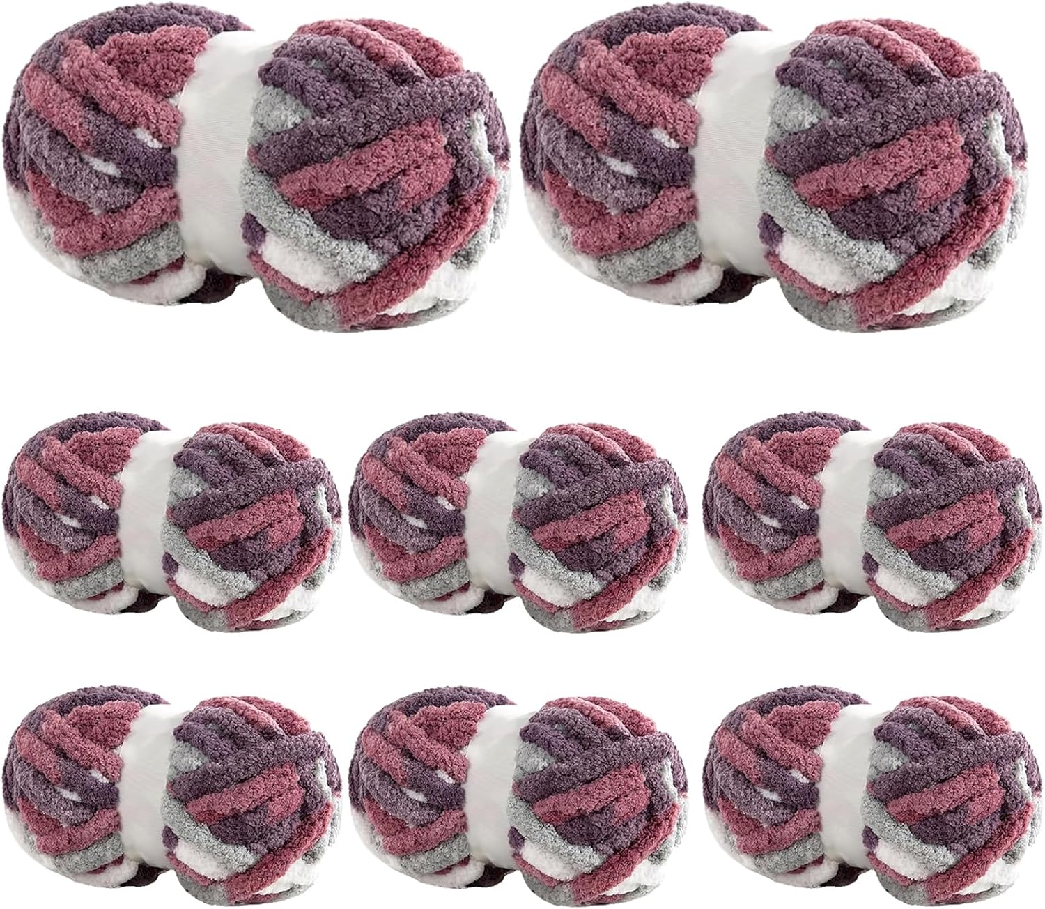BALAPET Tie Dye Chunky Chenille Yarn for Cozy Handcrafts