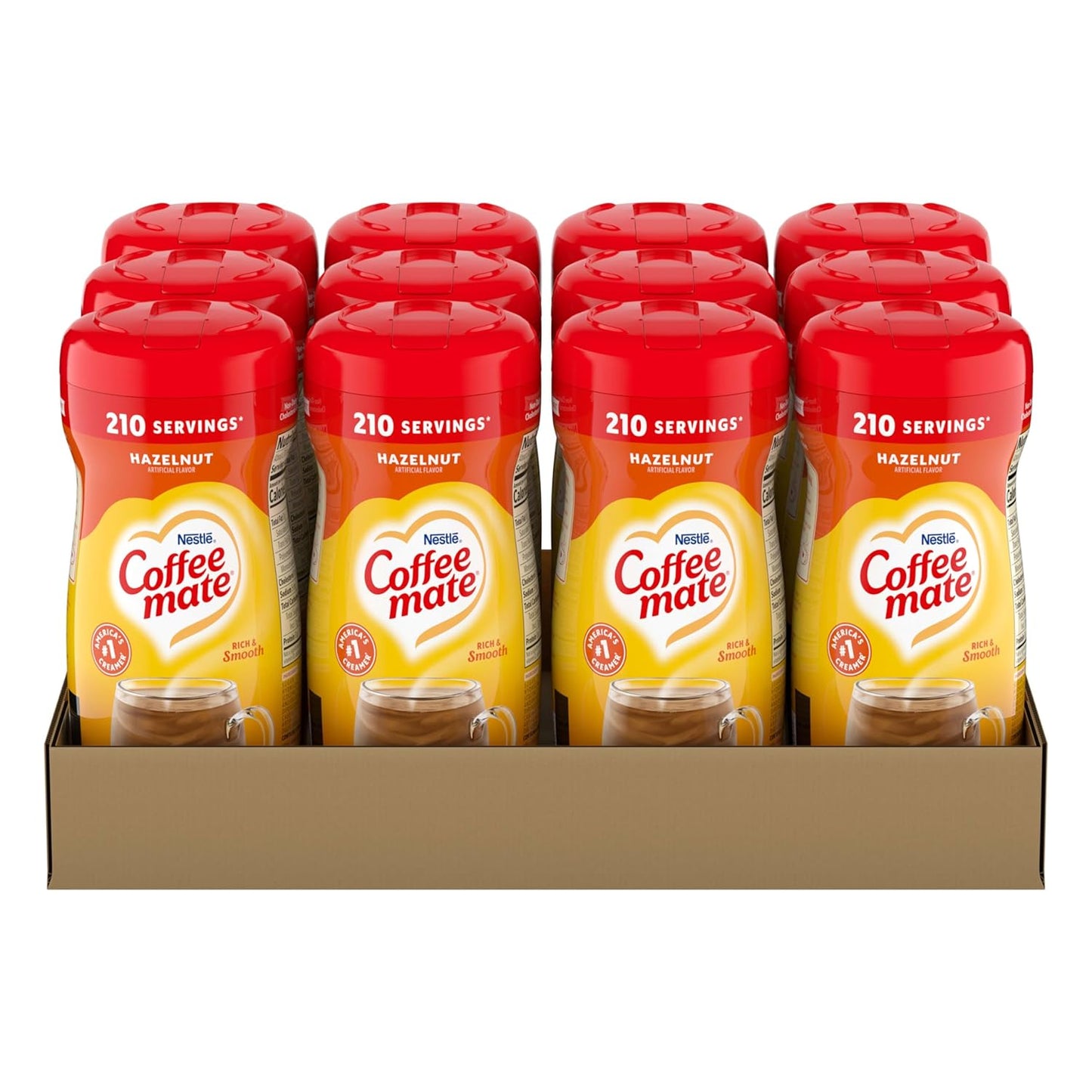 Delicious Hazelnut Flavored Coffee Creamer - 12 Pack