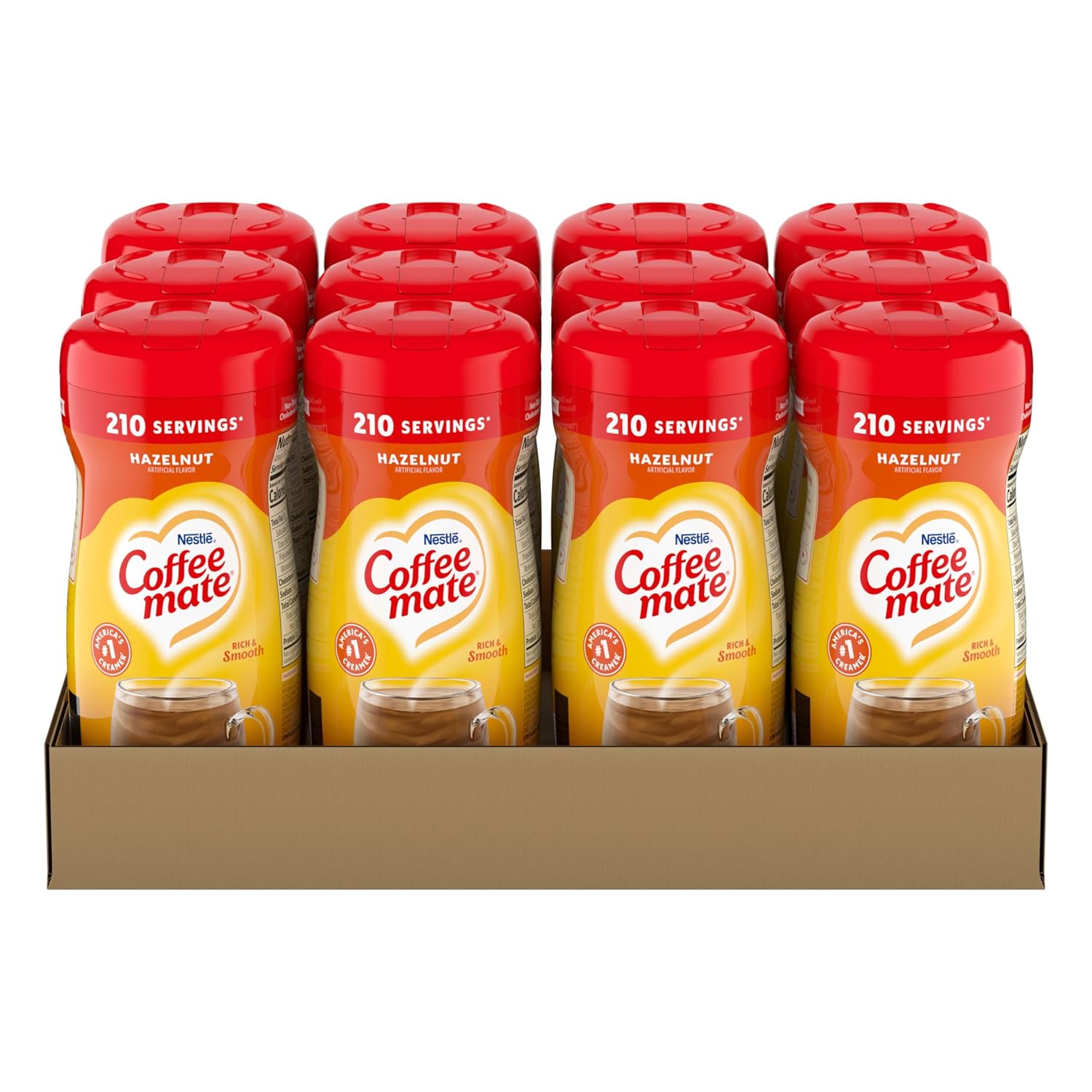 Delicious Hazelnut Flavored Coffee Creamer - 12 Pack